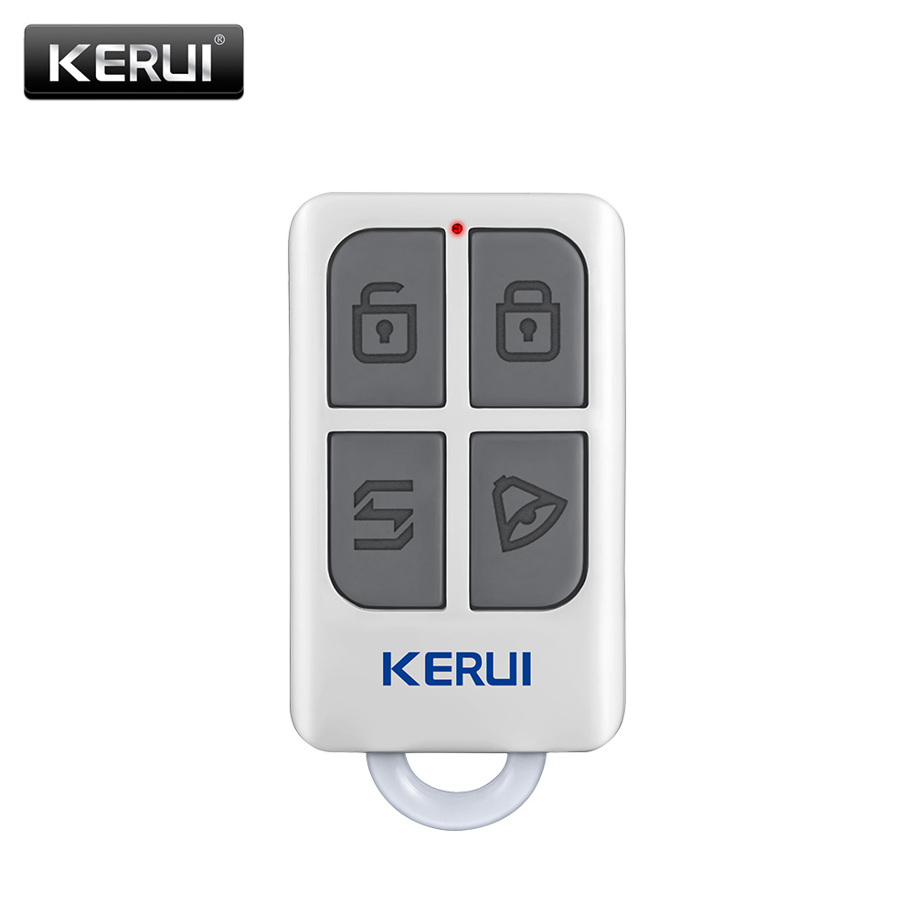Home Security Company - KERUI ไร้สายประสิทธิภาพสูงรีโมทคอนโทรลแบบพกพา 4 ปุ่มพวงกุญแจสําหรับ WIFI GSM