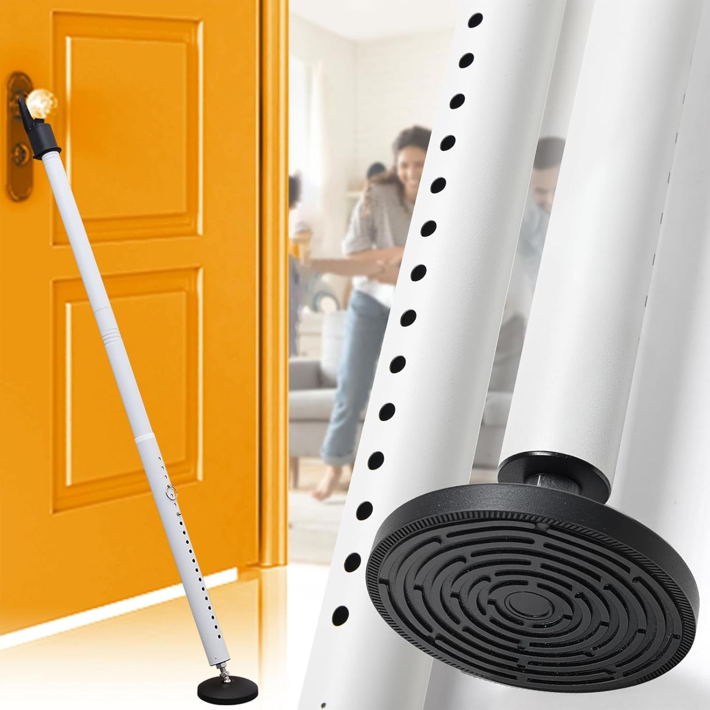 Home Security Door Reinforcement Lock - ราวกั้นประตูแบบเลื่อน 2in1 ปรับได้, ตัวกั้นประตูเหล็กแข็งแรงพร้อมระบบล็อคป้องกันการโจรกรรม, ราวกั้นนิรภัยสำหรับหน้าต่างบ้าน