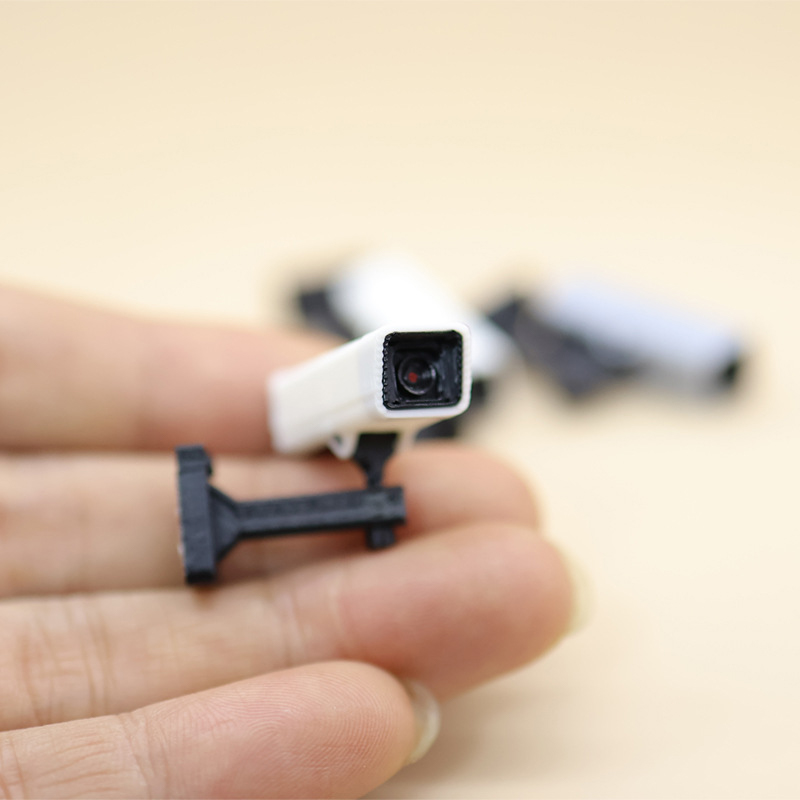 Home Security Cameras - กล้องวงจรปิดขนาดจิ๋ว 1/12 สำหรับตกแต่งบ้านตุ๊กตา อุปกรณ์เสริมฉากจิ๋วสำหรับตุ๊กตา