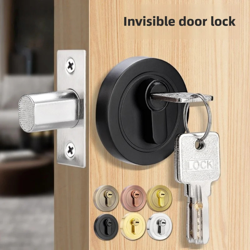 Home Security Door Reinforcement Lock - ล็อคประตูแบบซ่อน; ล็อคแบบปกปิด; ล็อคประตูไม้; ล็อคแบบด้านเดียวและสองด้าน; ล็อคประตูห้องนอน; ล็อคทางเดิน;