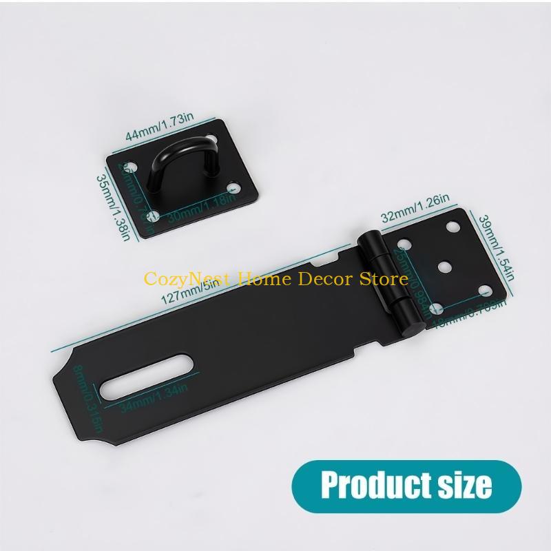 Home Security Door Reinforcement Lock - สลักพับเหล็ก 92MF แข็งแรงไม่ล็อคการออกแบบการโจรกรรมเพื่อเพิ่มความปลอดภัยของประตู
