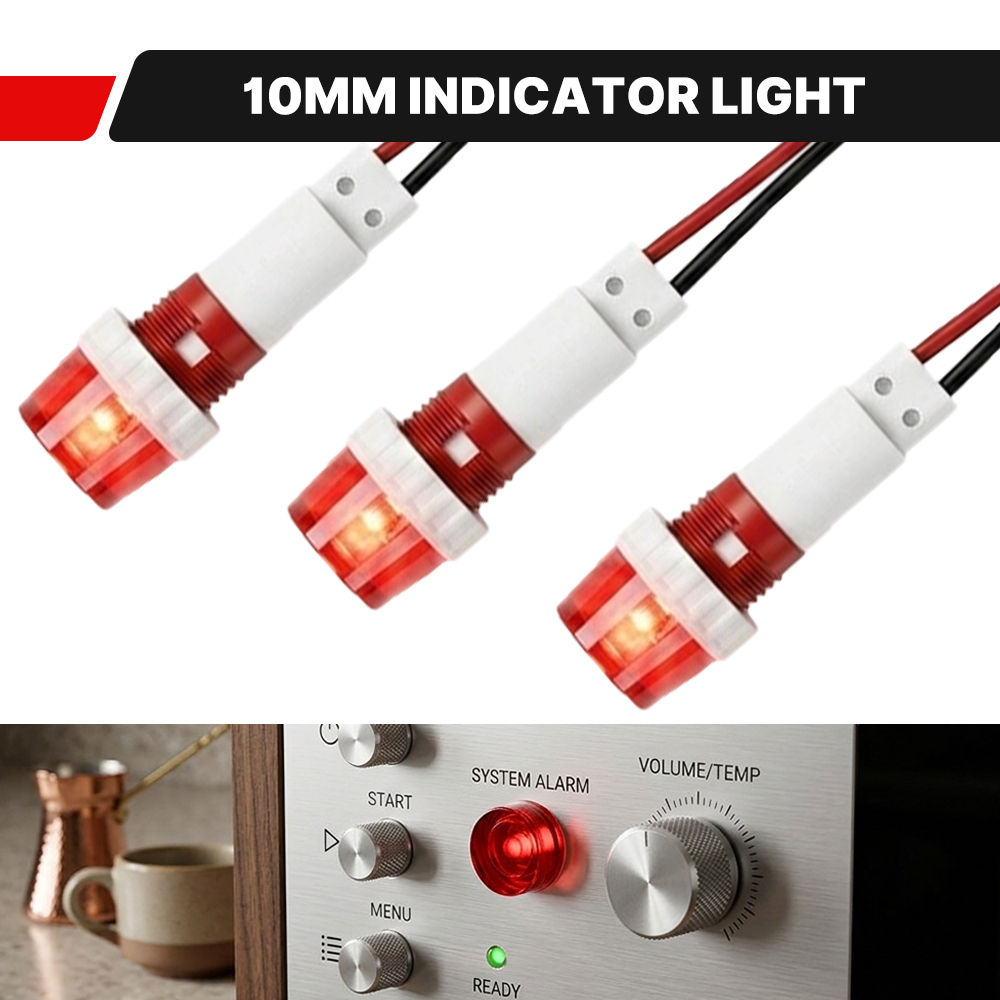Home Security Companies Near Me - ไฟแสดงสถานะ LED แบบมีเกลียวขนาด 10 มม. จำนวน