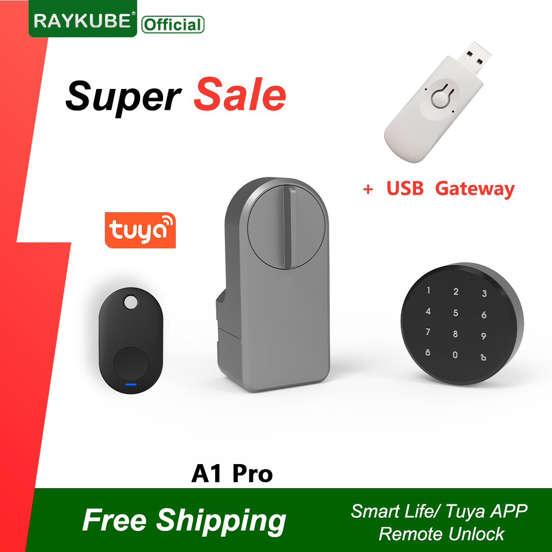 Door Lock Smart Keypad - RAYKUBE A1 Pro Tuya BEL สมาร์ทประตูล็อคชุด