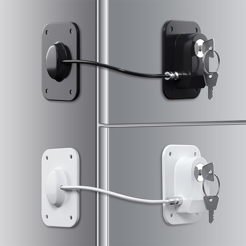 Home Security Door Reinforcement Lock - ล็อคความปลอดภัยประตูและหน้าต่าง,ล็อคตู้เย็น,กาวไร้ร่องรอยไม่มีการเจาะ,ล็อคตู้ความปลอดภัยของเด็ก,สําหรับตู้เย็น,ล็อคตู้,วาด