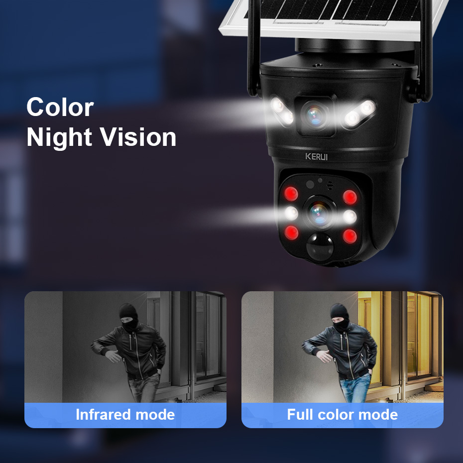 กล้องวงจรปิด KERUI 6MP 4G SIM  - Home Security Company บทวิจารณ์และราคา