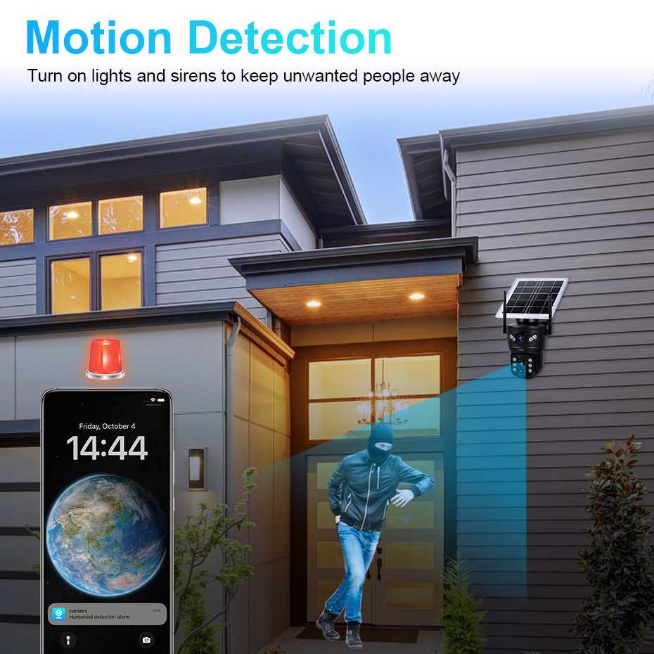 กล้องวงจรปิด KERUI 6MP 4G SIM  - Home Security Company บทวิจารณ์และราคา