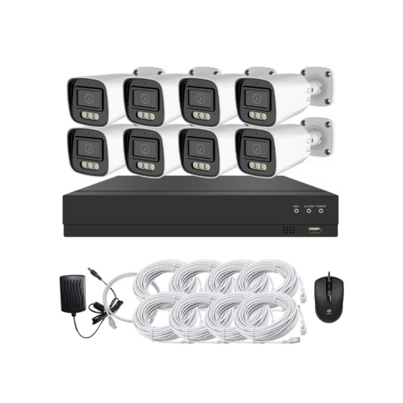 ชุดกล้องวงจรปิด 4ch 8ch ความคม - Home Security Cameras บทวิจารณ์และราคา