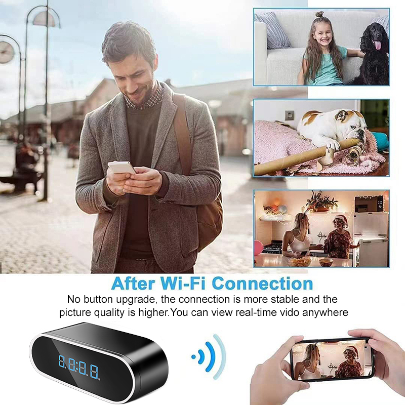 Full HD 1080P นาฬิกาปลุกมินิกล - Home Security Kamera บทวิจารณ์และราคา