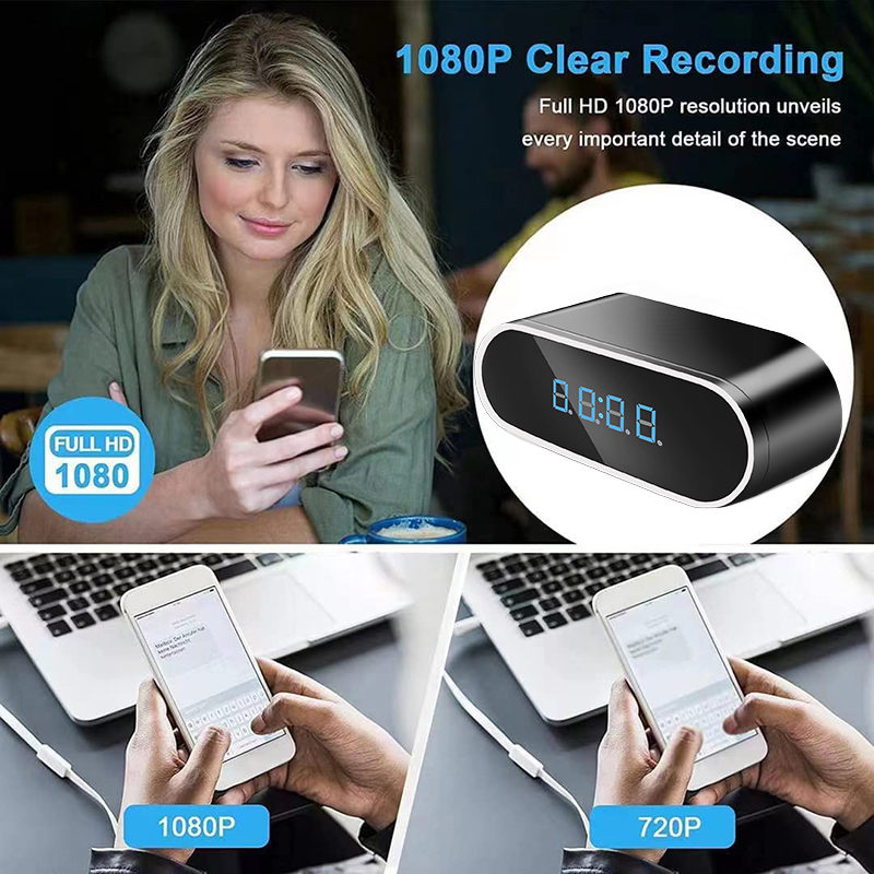 Full HD 1080P นาฬิกาปลุกมินิกล - Home Security Kamera บทวิจารณ์และราคา