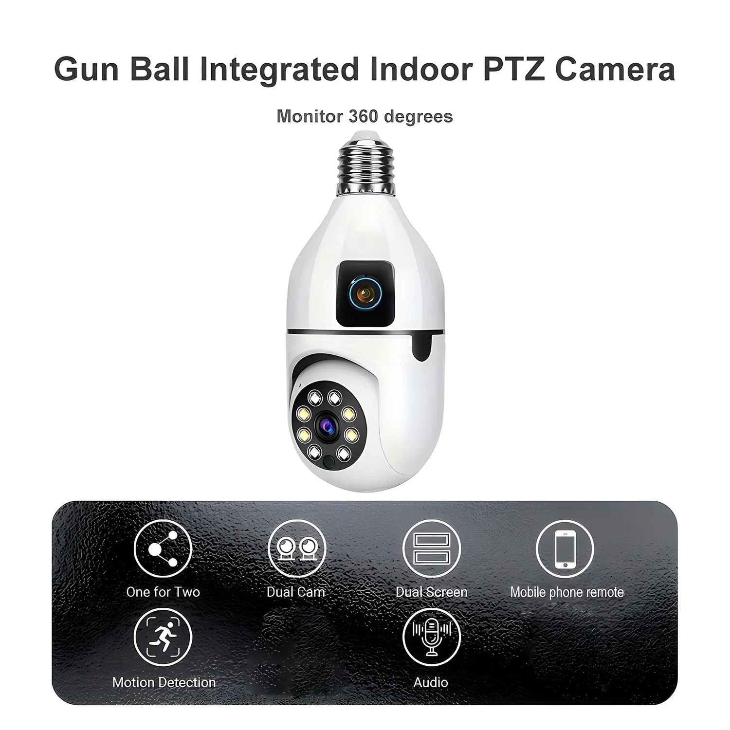 2MP E27 หลอดไฟการเฝ้าระวังกล้อ - Home Security Kamera บทวิจารณ์และราคา