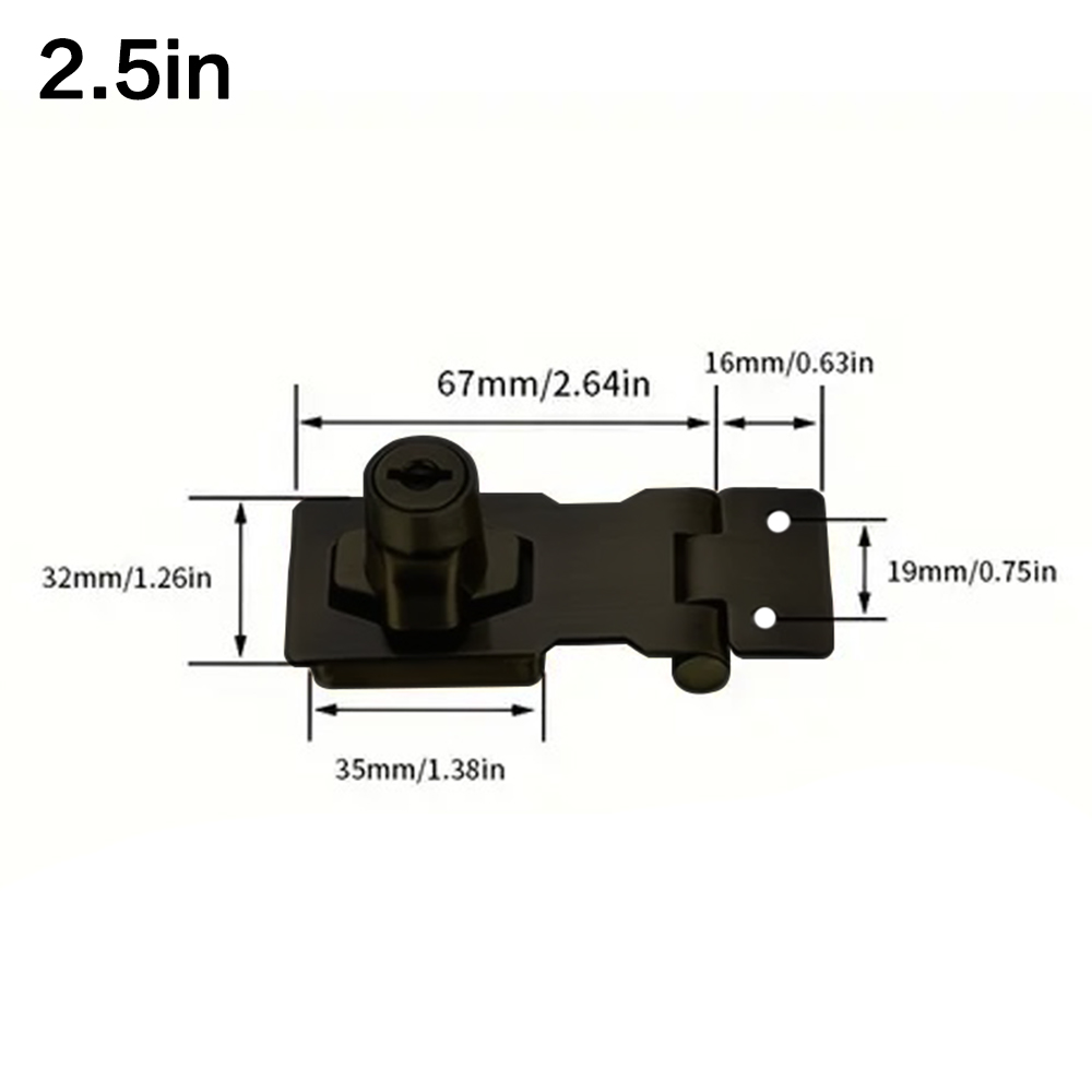 ล็อค Hasp Heavy Duty ล็อค Hasp - Home Security Door Reinforcement Lock บทวิจารณ์และราคา