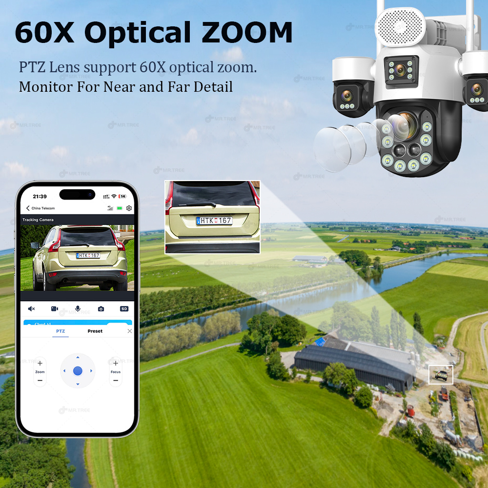 กล้องวงจรปิด AOV แบบสี่เลนส์ ส - Home Security Company บทวิจารณ์และราคา