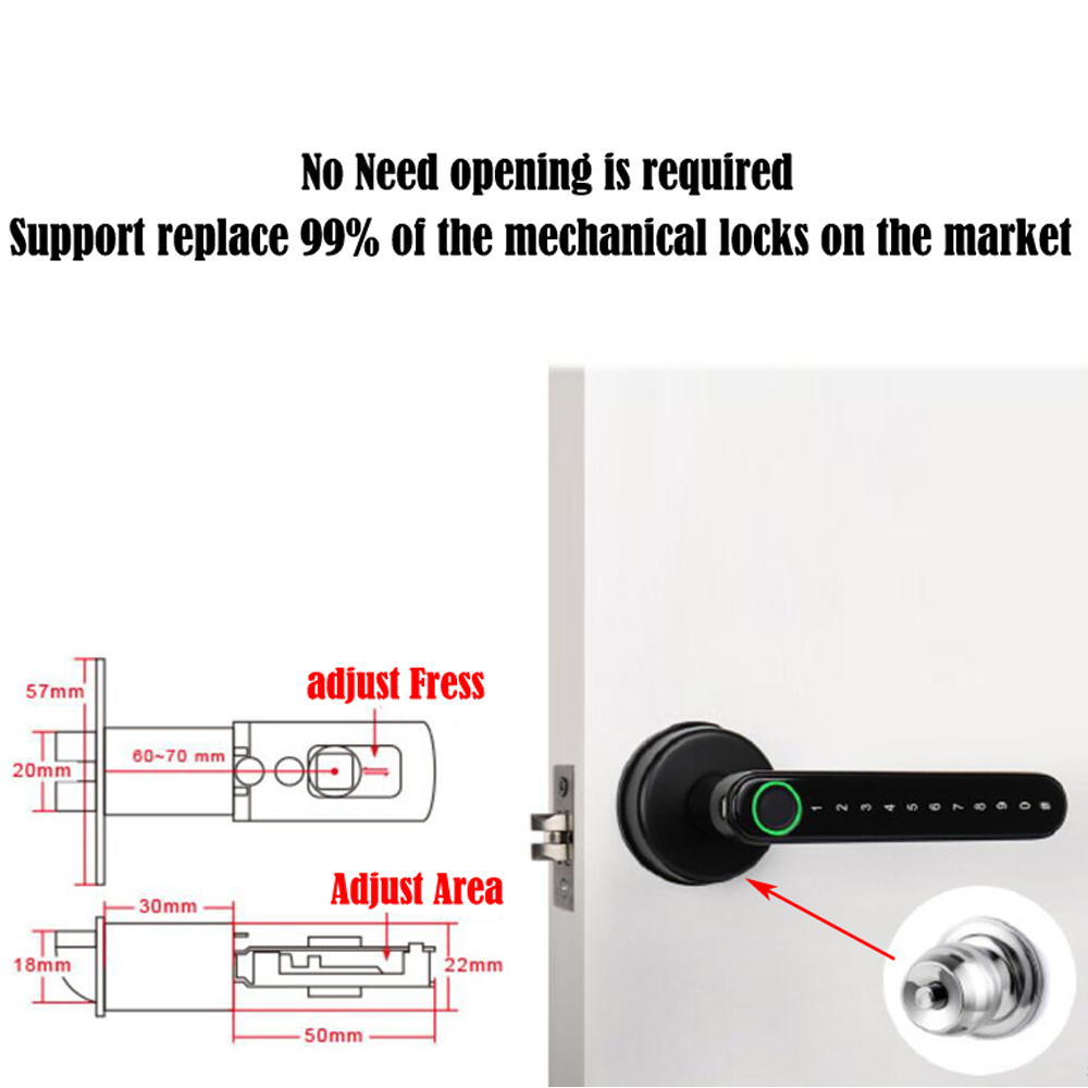 TTLock สมาร์ทบลูทูธล็อคลายนิ้ว - Door Lock Smart Keypad บทวิจารณ์และราคา