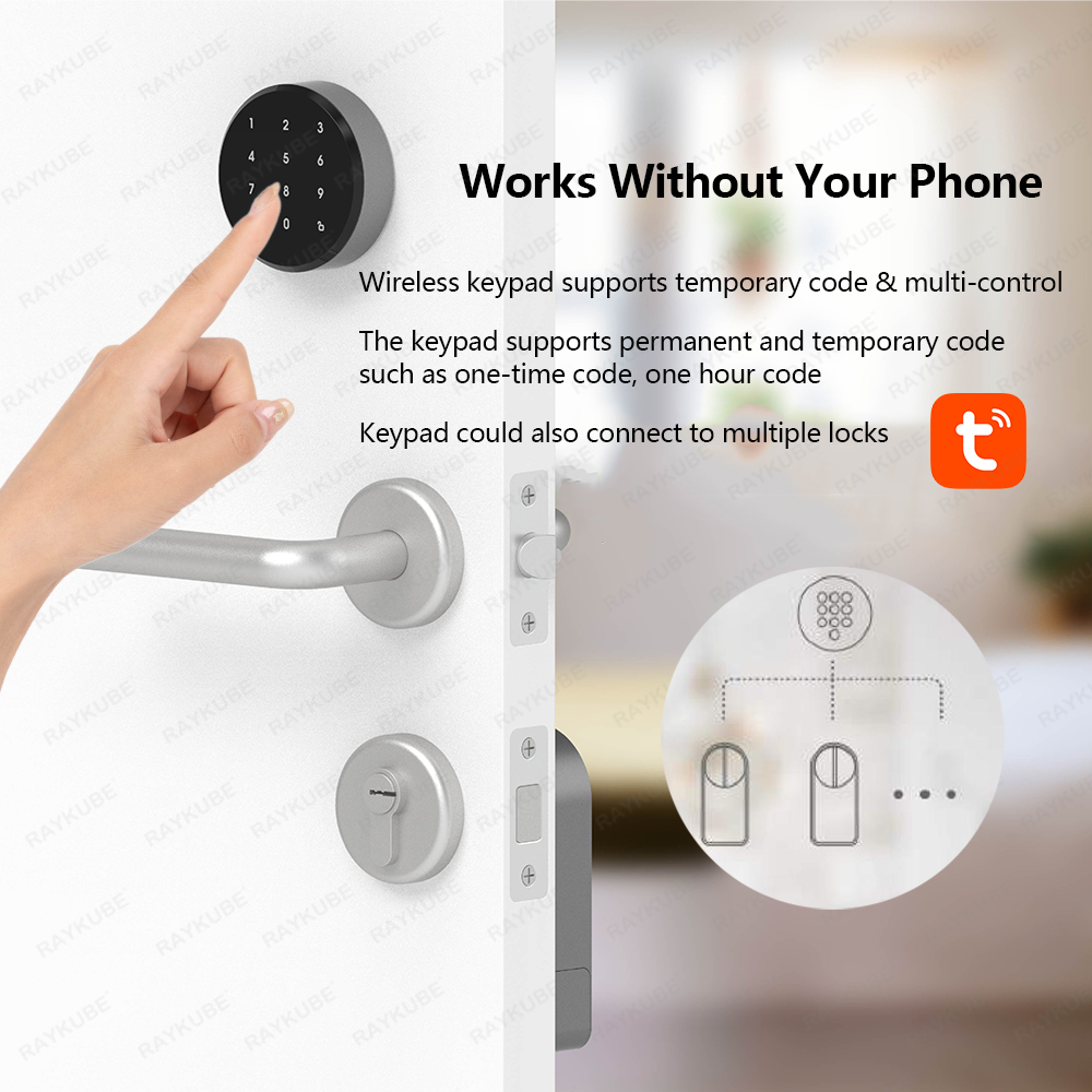 RAYKUBE A1 Pro Tuya BEL สมาร์ท - Door Lock Smart Keypad บทวิจารณ์และราคา