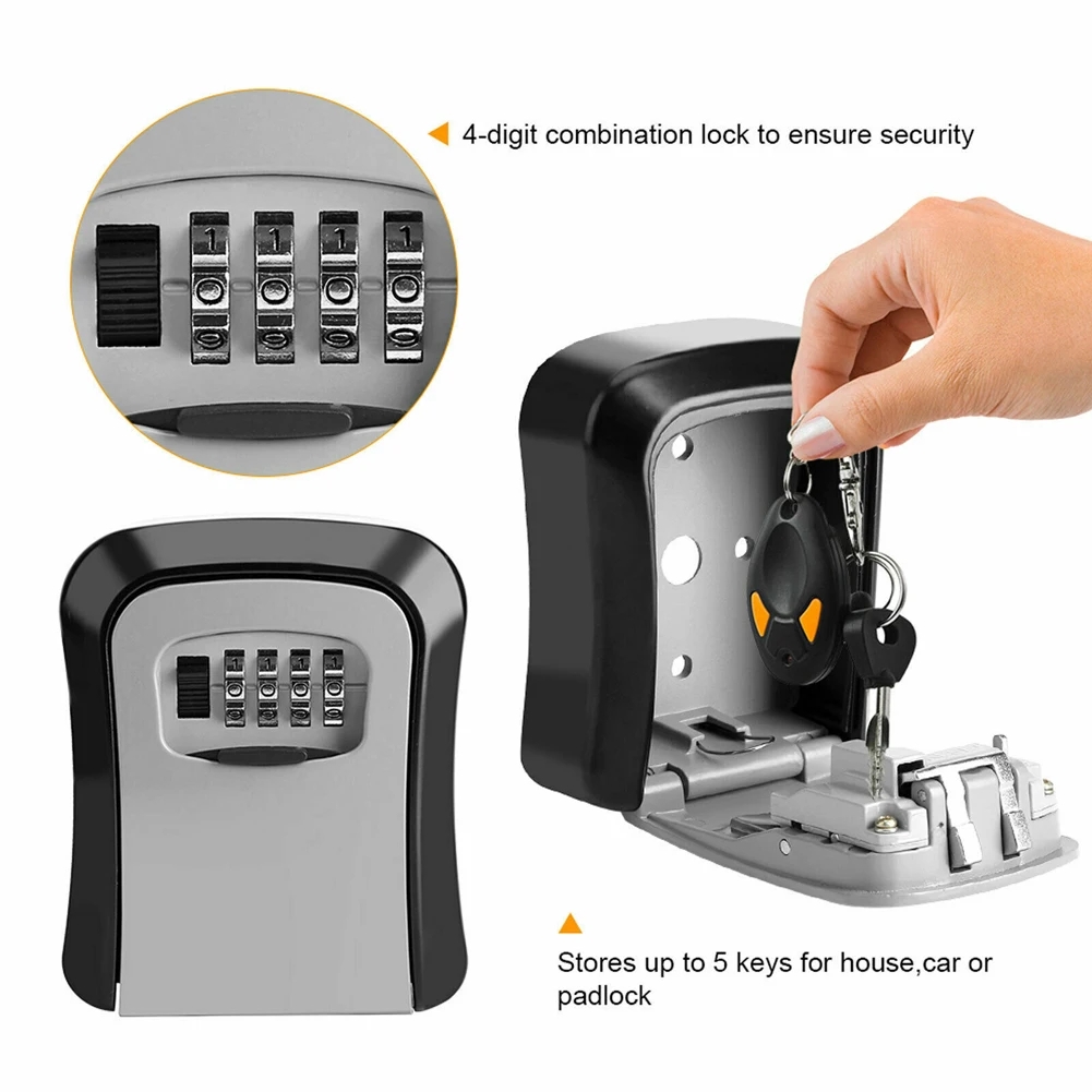 Wall Mount กล่องล็อคกุญแจรหัสผ - Home Security Key Box บทวิจารณ์และราคา