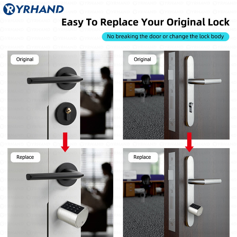 สมาร์ทล็อคประตูทรงกระบอกยูโร t - Door Lock Smart Keypad บทวิจารณ์และราคา