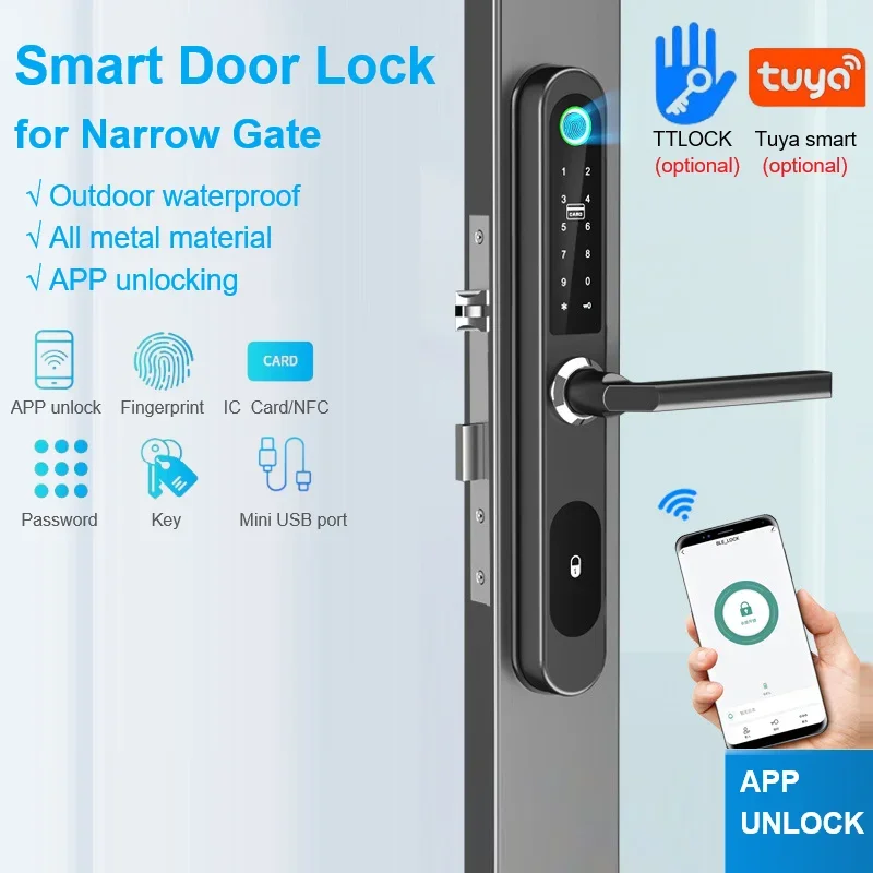 TTLock/Tuya สมาร์ทประตูล็อคลาย - Door Lock Smart Keypad บทวิจารณ์และราคา