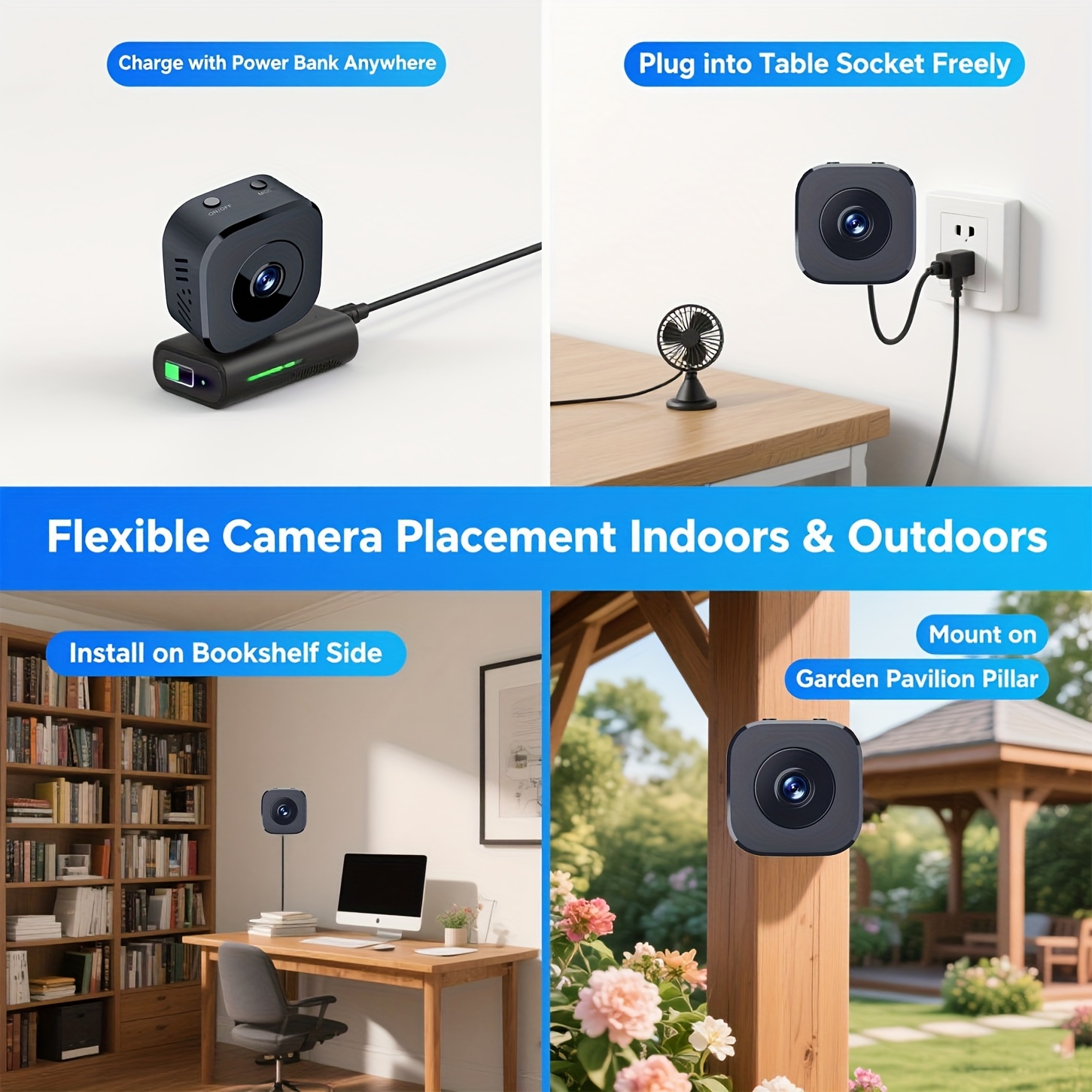 1080P HD Mini WiFi กล้องความปล - Home Security Cameras บทวิจารณ์และราคา