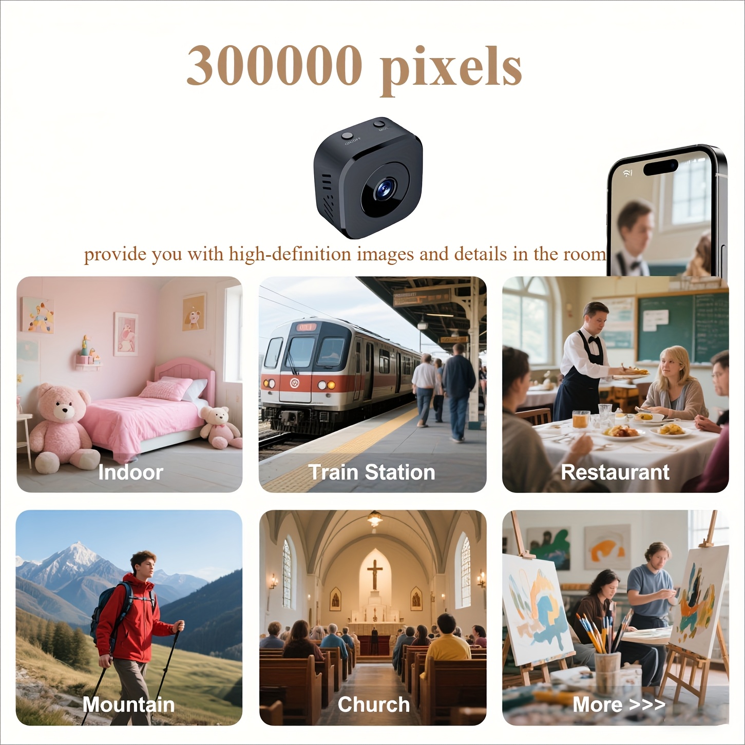 1080P HD Mini WiFi กล้องความปล - Home Security Cameras บทวิจารณ์และราคา