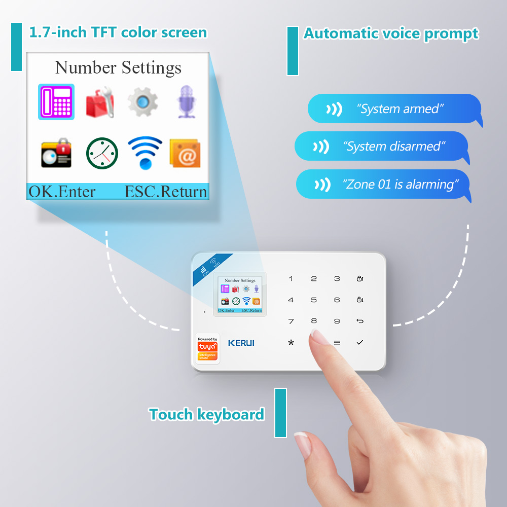 KERUI W181 ระบบรักษาความปลอดภั - Home Security Kamera บทวิจารณ์และราคา
