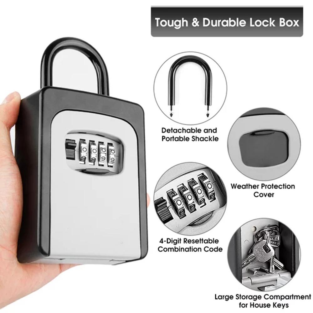 ติดผนังกล่องเก็บกุญแจแบบพกพากล - Home Security Key Box บทวิจารณ์และราคา