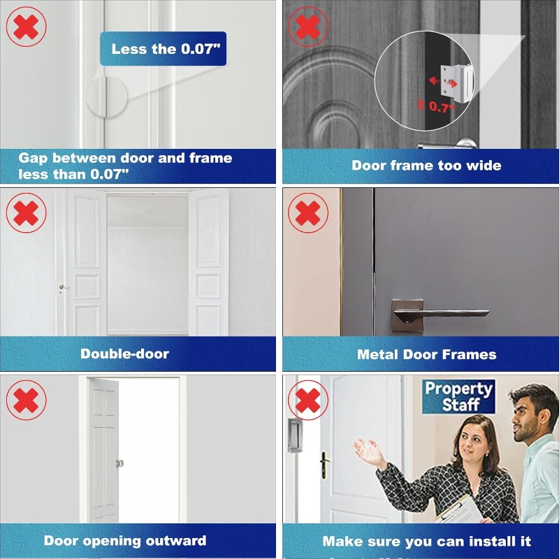 ตัวล็อคเสริมความแข็งแรงของประต - Home Security Door Reinforcement Lock บทวิจารณ์และราคา