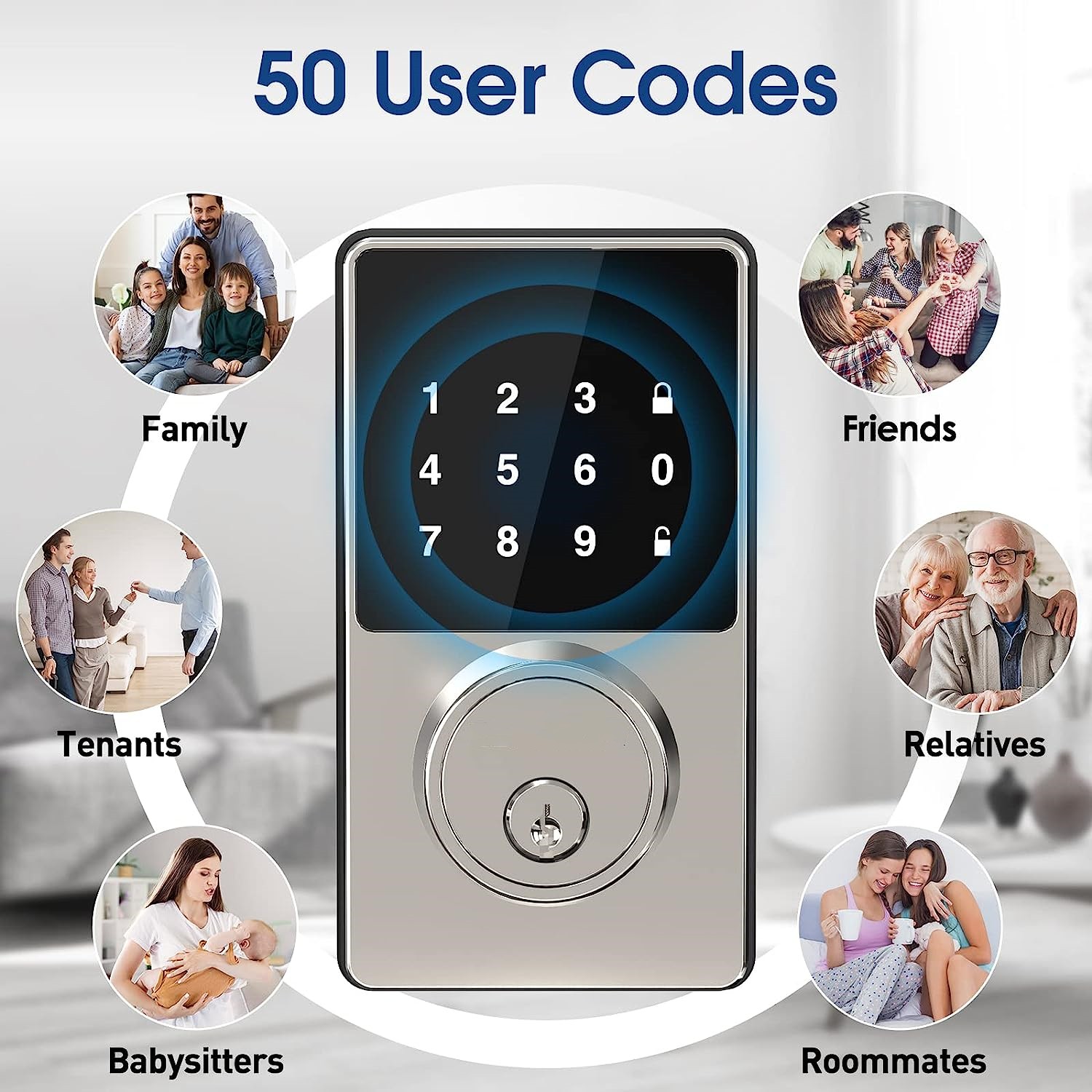 Smart Lock พร้อมรหัสผ่าน ล็อคป - Door Lock Smart Keypad บทวิจารณ์และราคา